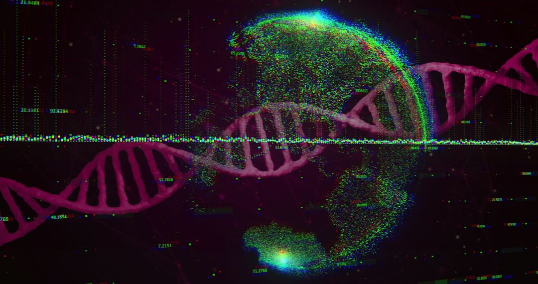 Futuristic DNA Helix and Virtual Earth Integration