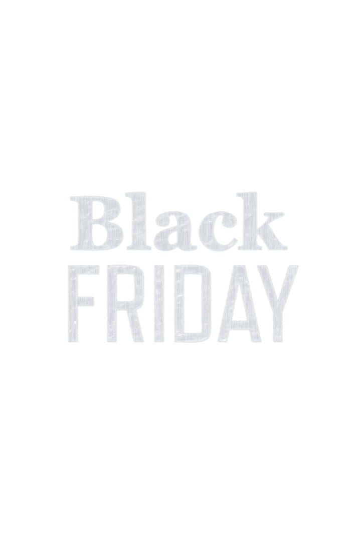 Black Friday Text with Bold Transparent Styling