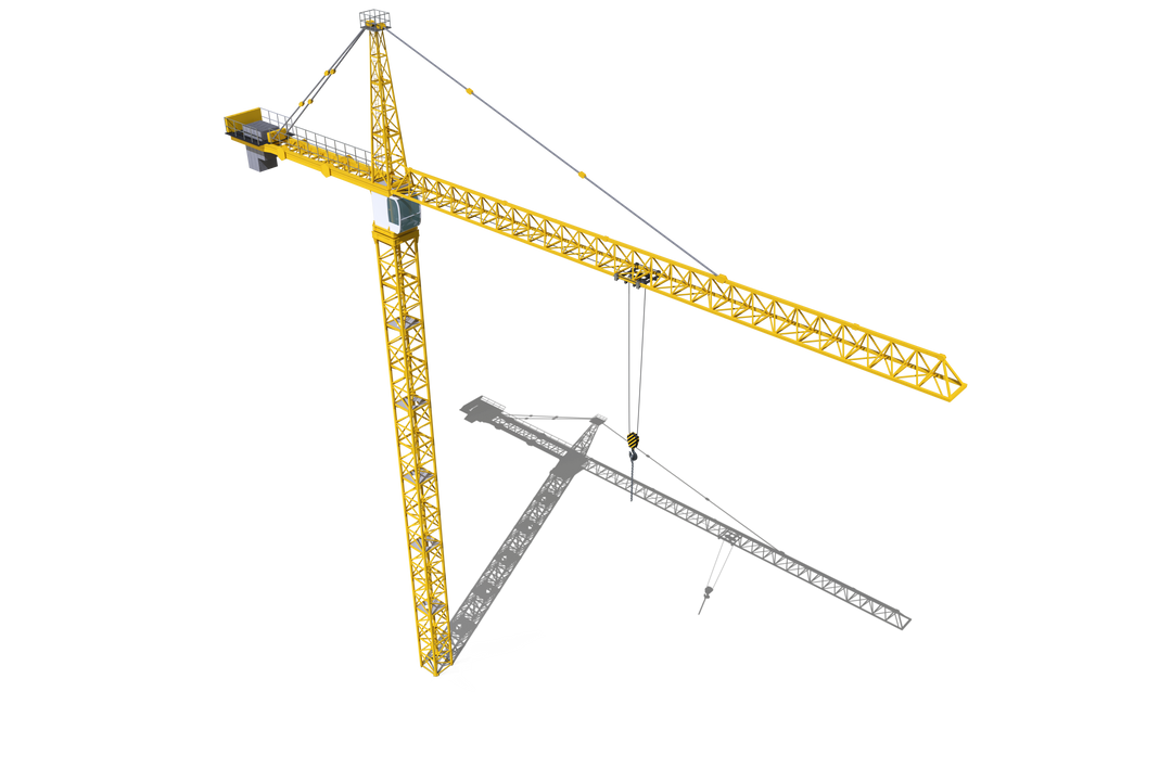 Transparent Background Studio Shot of Industrial Construction Crane - Download Free Stock Images Pikwizard.com