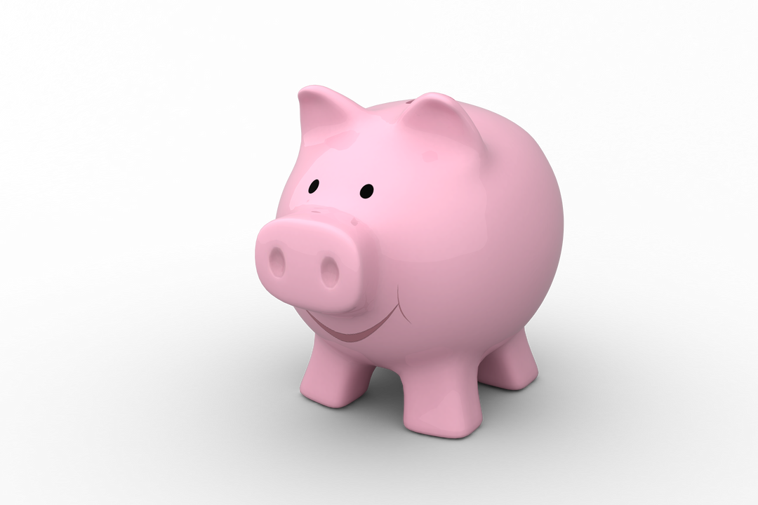 Digital Pink Piggy Bank Transparent Background for Finance and Savings - Download Free Stock Images Pikwizard.com