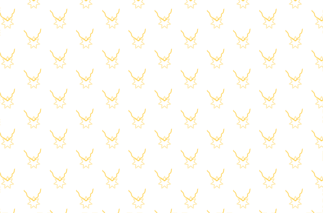 Repeating Yellow Star Pattern on Transparent Background