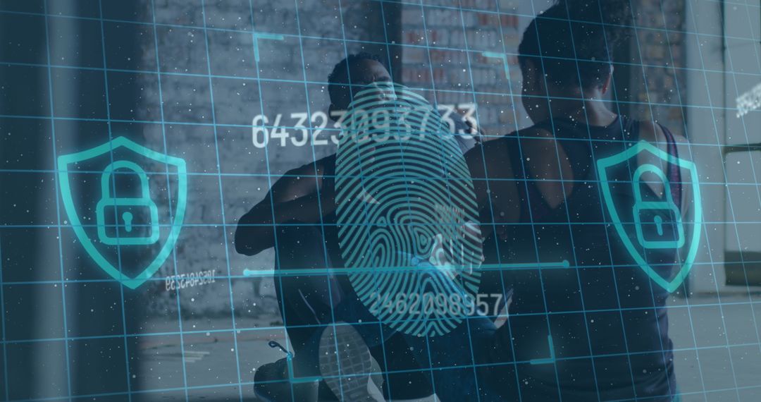 Digital Security Overworking Active Couple at Gym