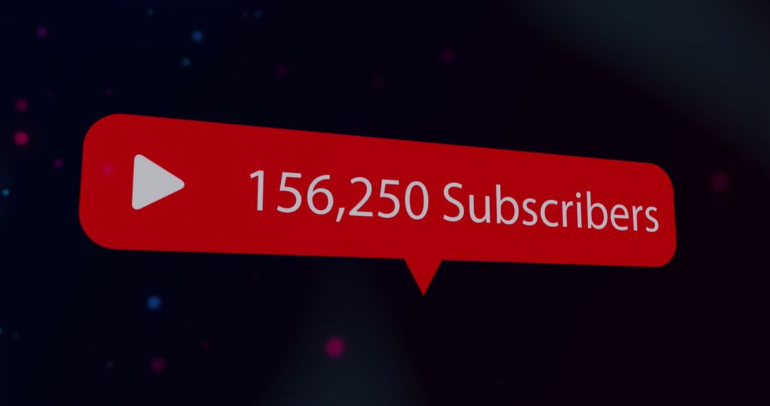 Growing Subscriber Count in Social Media Concept