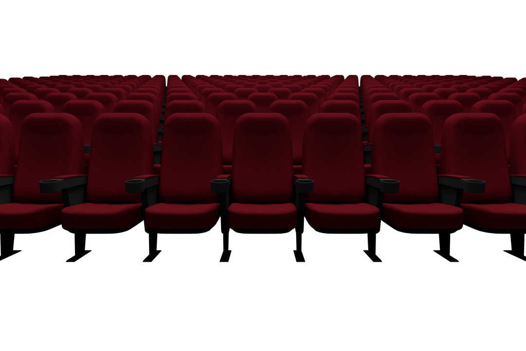 Transparent Cinema Auditorium with Empty Red Seats - Download Free Stock Images Pikwizard.com