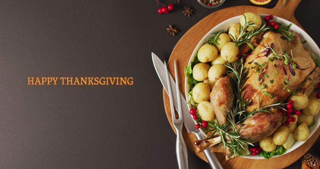 Delicious Thanksgiving Turkey Feast with Sides