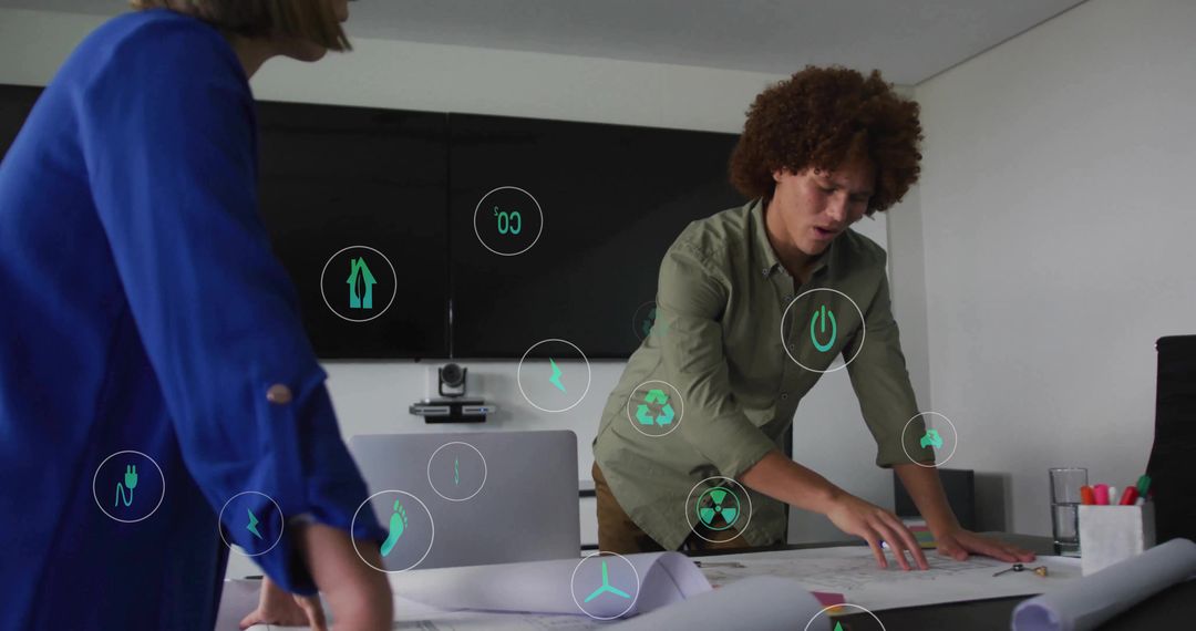 Architects Collaborating Over Sustainable Urban Project