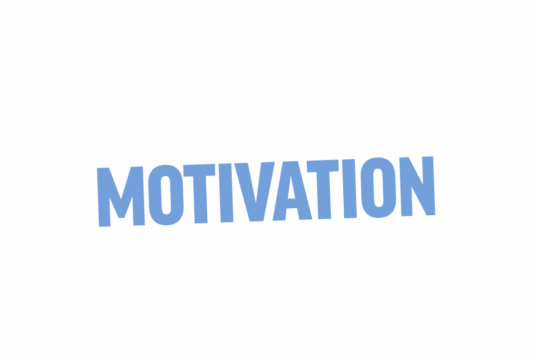 Motivation Text on Transparent Background for Inspiration