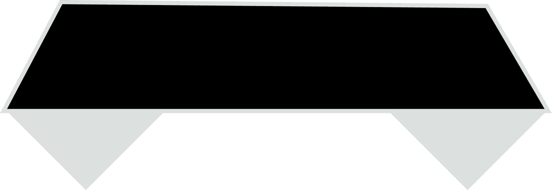 Black and White Abstract Geometric Shapes on Transparent Background