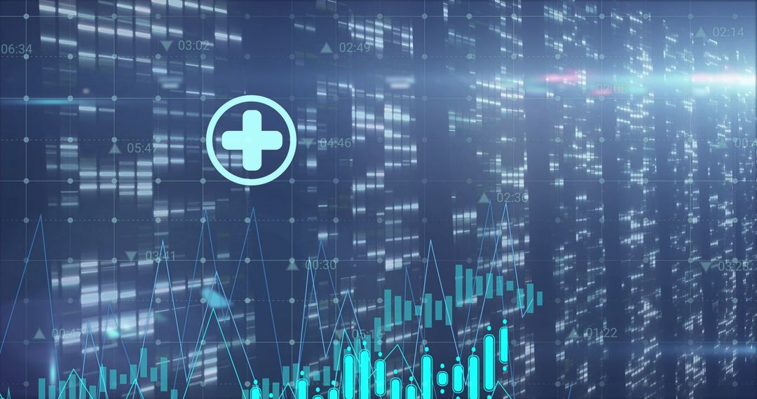 Digital Financial Dashboard with Dynamic Charts and Plus Icon