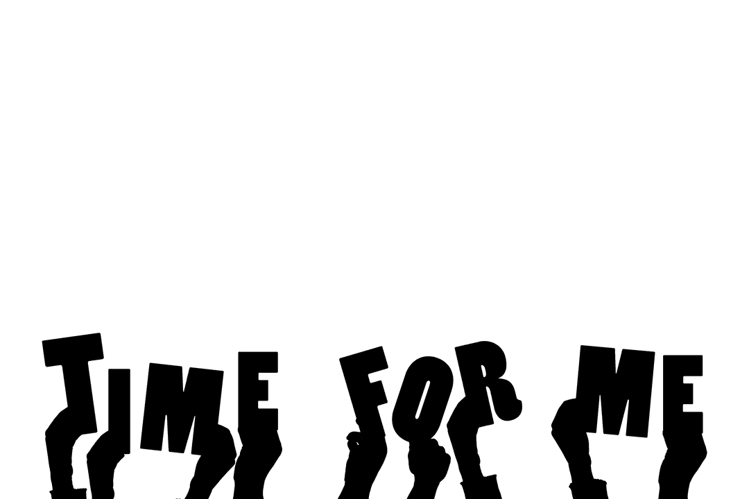 Time for Me Transparent Digital Illustration of Hands