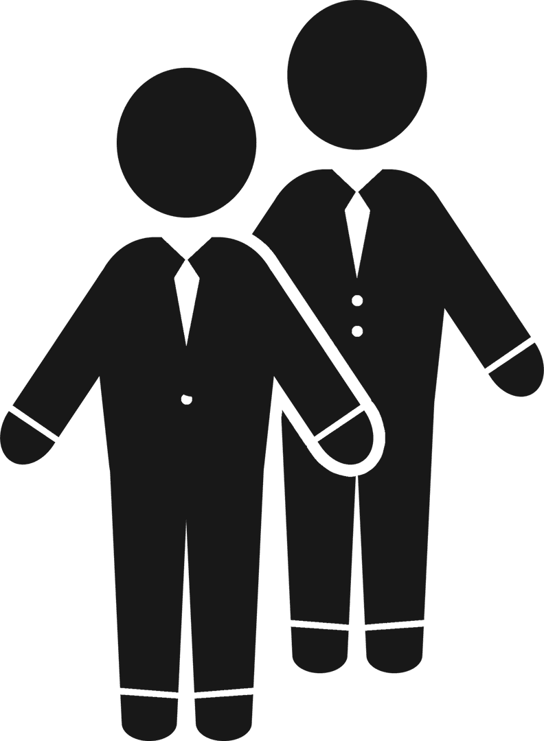 Transparent Leadership Symbol with Business Figures
