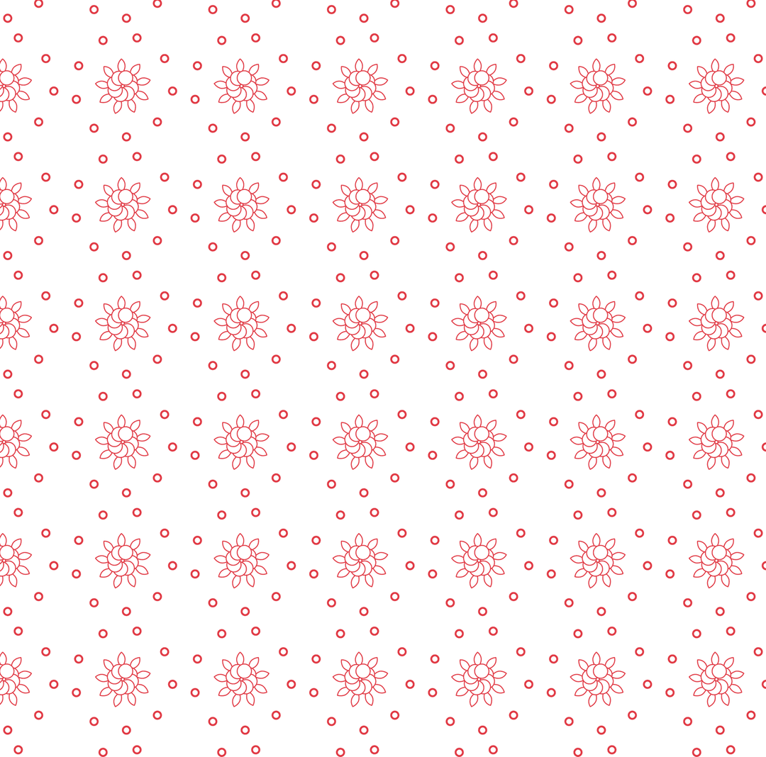 Transparent Red Flower Pattern With Dots on Seamless Background - Download Free Stock Images Pikwizard.com