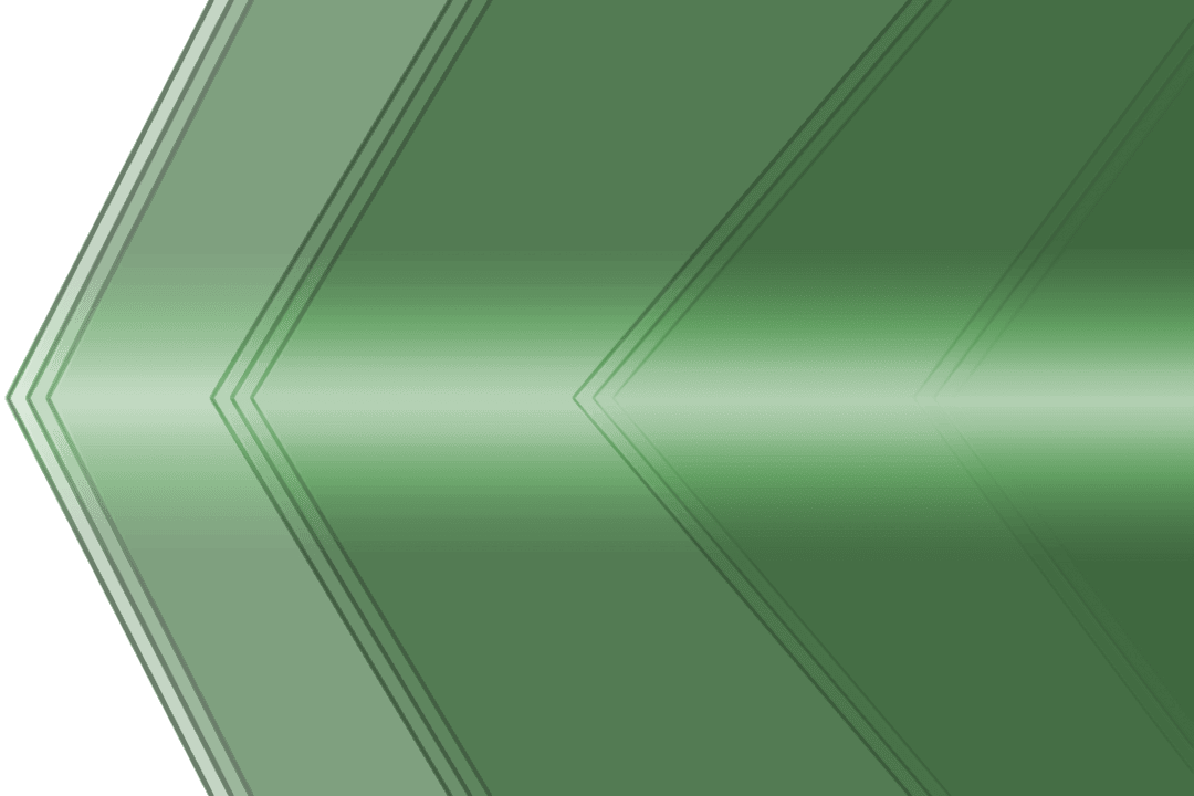 Abstract Green Chevron Pattern on Transparent Background