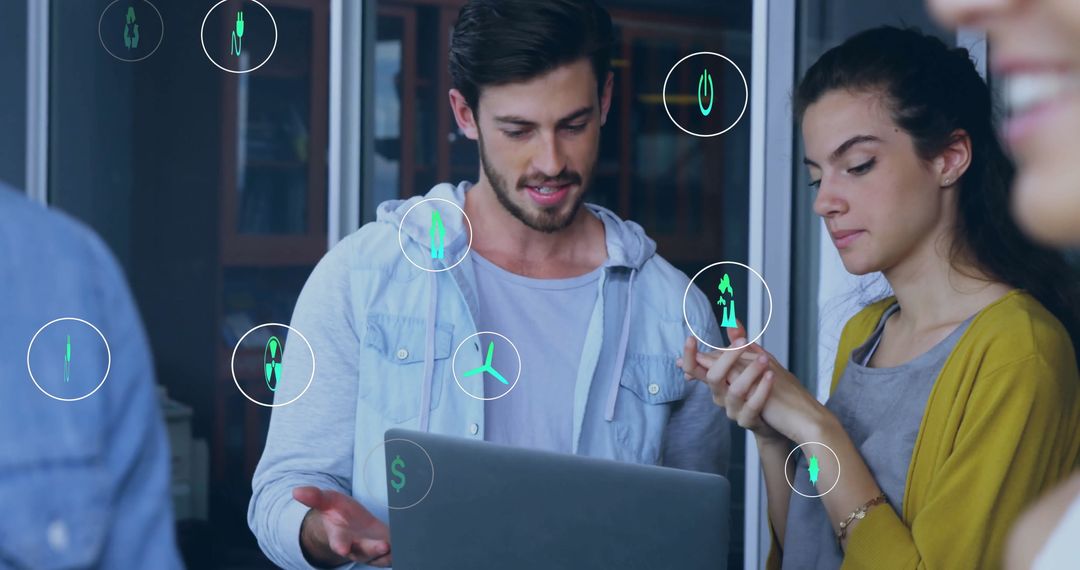 Eco-powered Business Collaboration in Modern Office Environment