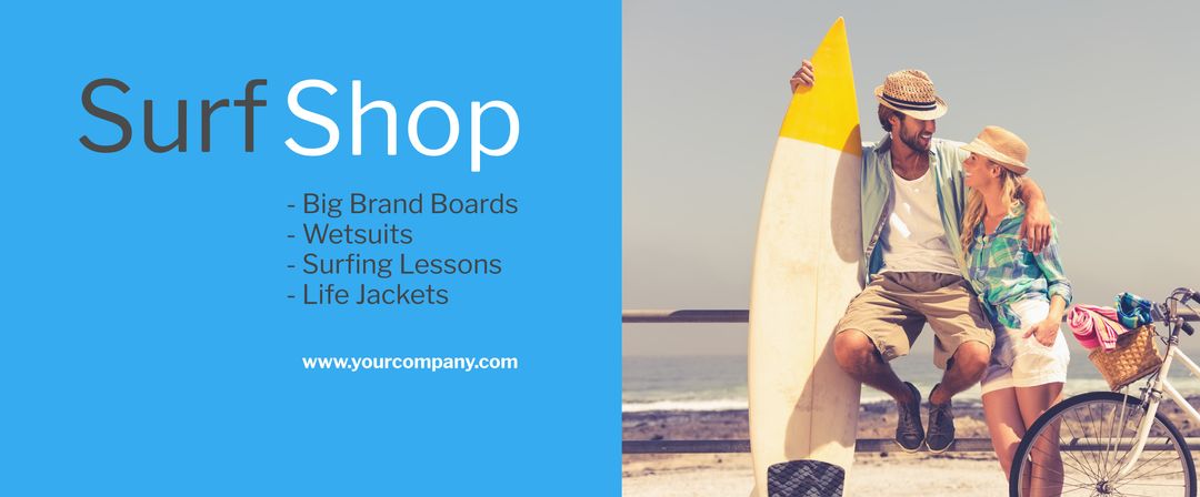 Couple Embracing Coastal Lifestyle with Surfboard Near Beach