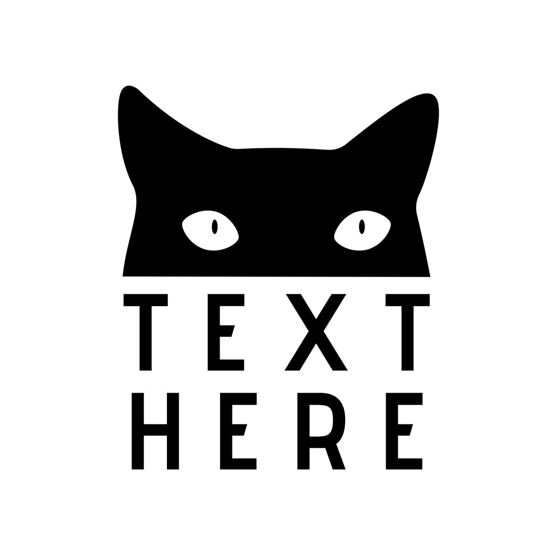 Mystery Cat Silhouette with Space for Custom Text - Download Free Stock Templates Pikwizard.com