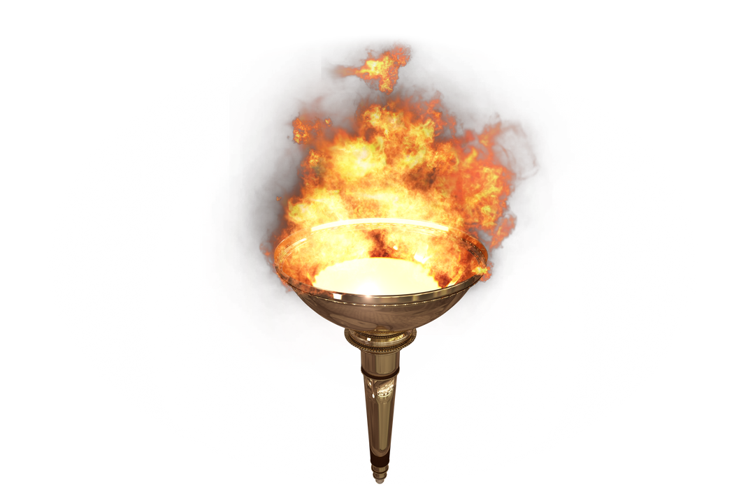 High Angle View of a Transparent Burning Sport Torch - Download Free Stock Images Pikwizard.com