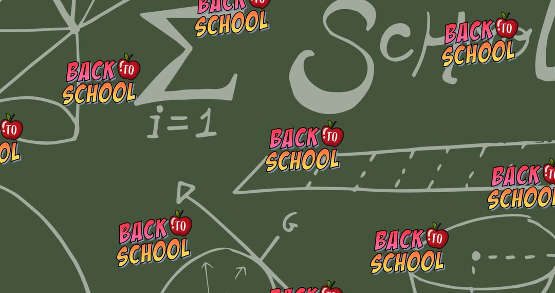 Dynamic Chalkboard Equations with Back to School Animation