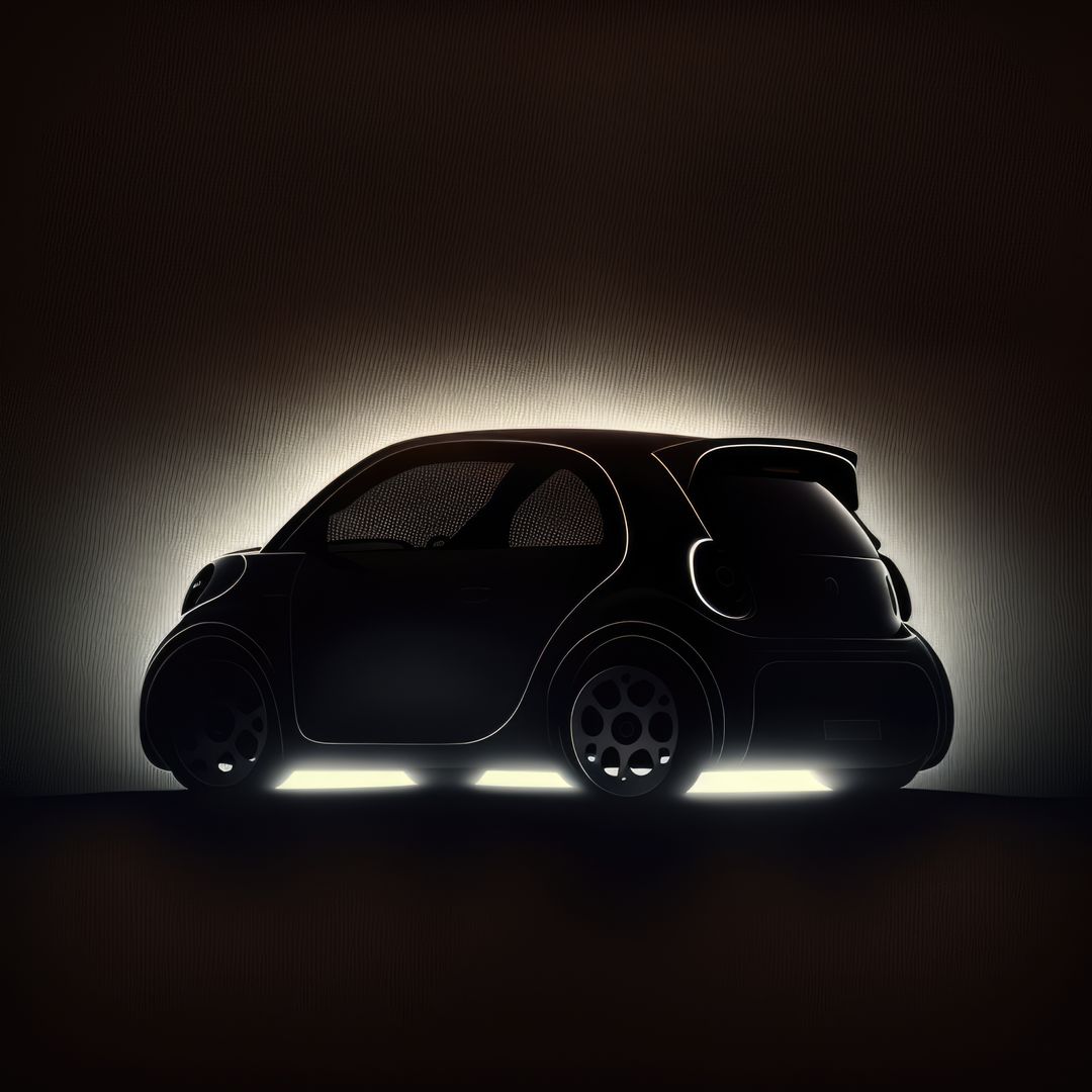 Black electric car parked on black background, created using generative ai technology - Free Images, Stock Photos and Pictures on Pikwizard.com