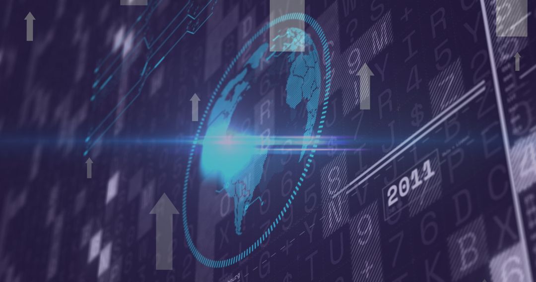 global data visualization with financial arrows and digital interface - Free Images, Stock Photos and Pictures on Pikwizard.com