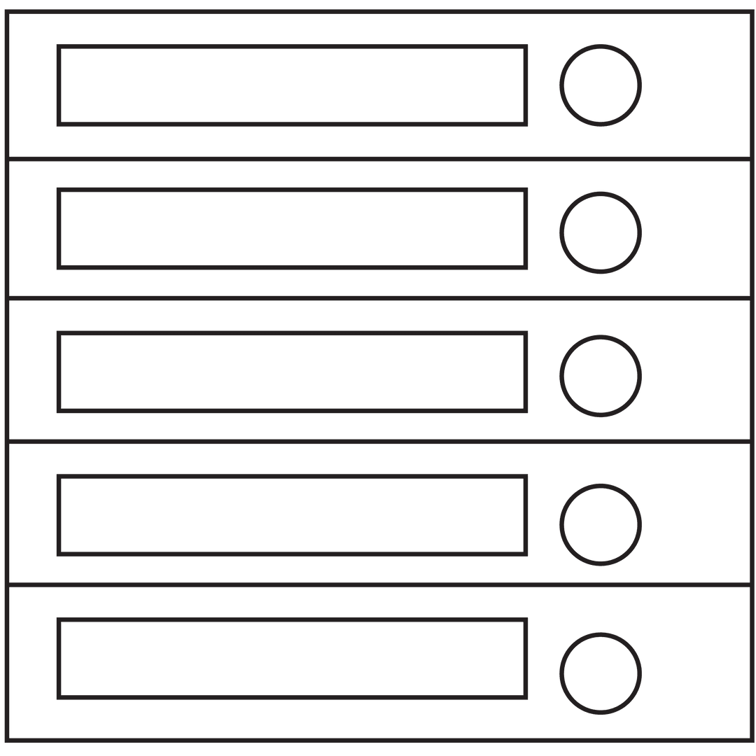 Minimalist transparent ui mockup with text and radio buttons