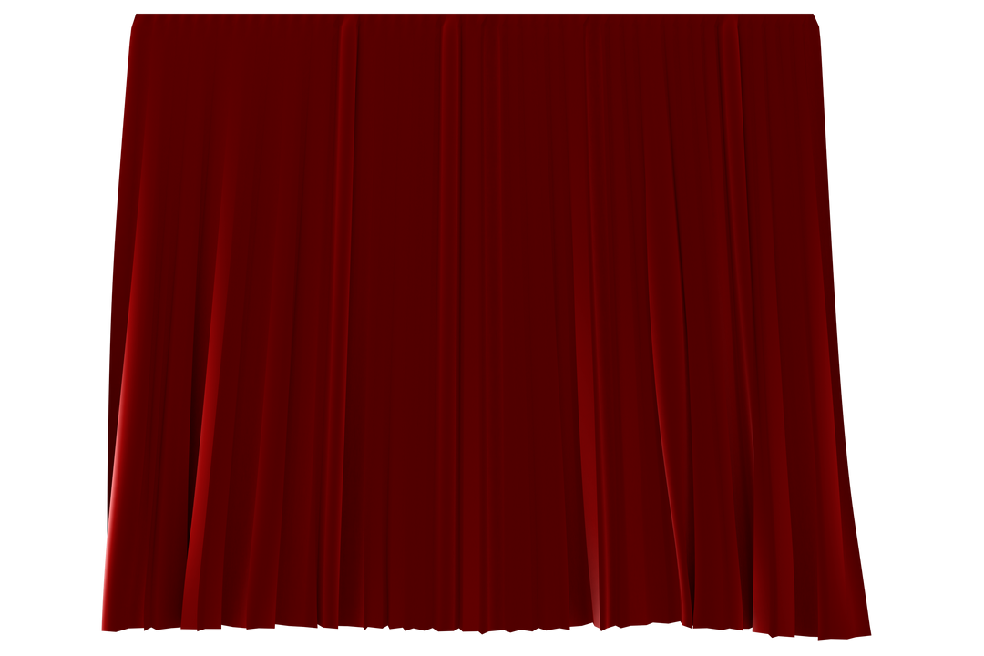 Red Curtain on Transparent Background Illustrating Performance Concept - Download Free Stock Images Pikwizard.com