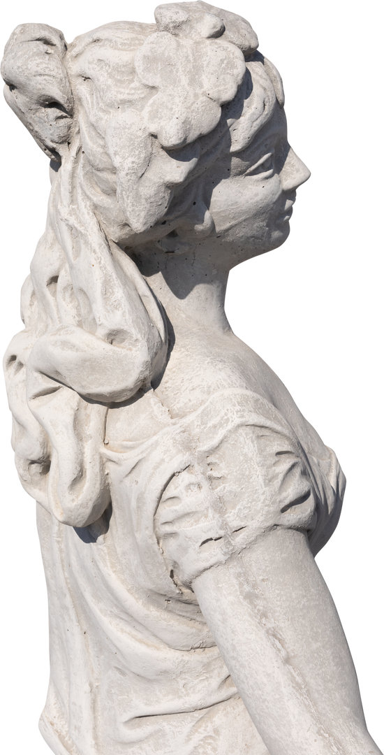 Close up transparent sculpture ancient classical style weathered woman - Download Free Stock Images Pikwizard.com