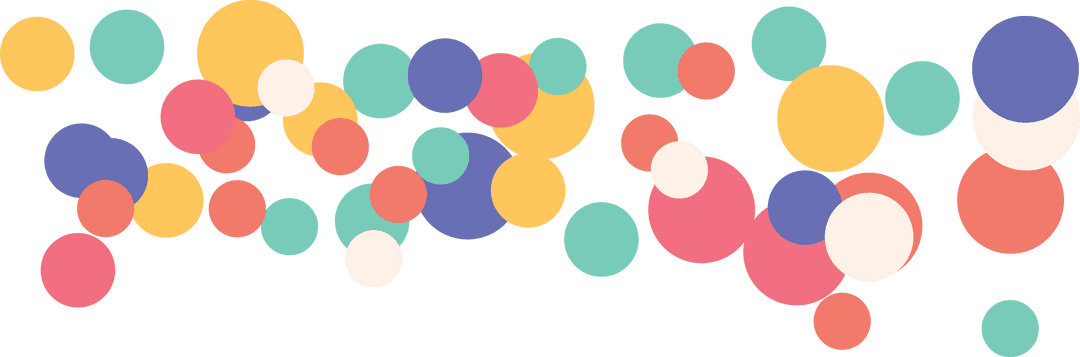 Colorful Transparent Circles Abstract Vector Design