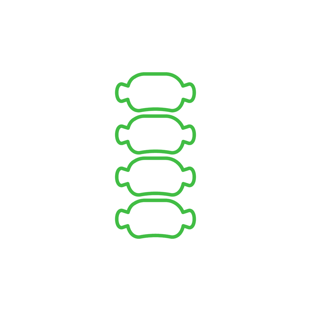 Abstract Green Pots Vector Transparent Background