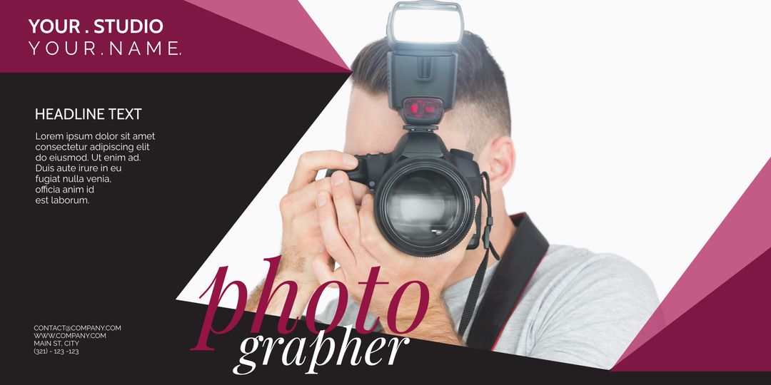 Professional Photographer Capturing Image with Camera - Download Free Stock Templates Pikwizard.com