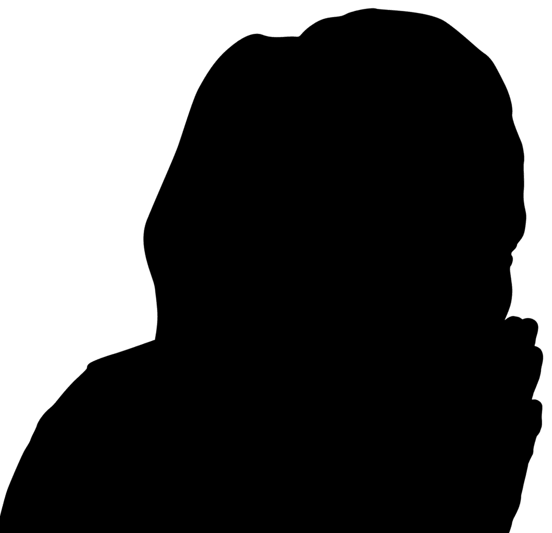 Silhouette of Sportswoman in Motion Transparent Background