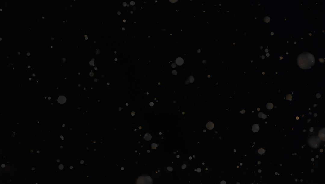 Floating Light Particles in Dark Minimalist Background