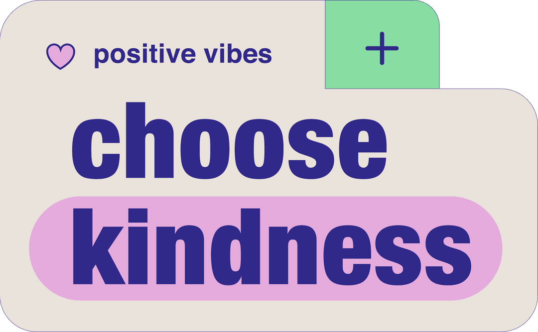 Minimalist Beige Card with Motivational Message on Transparent Canvas