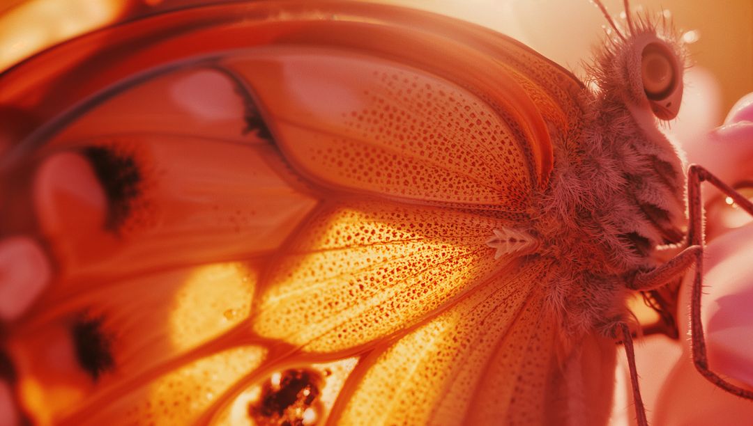 Vibrant Butterfly on Blossom Showcasing Intricate Wing Detail