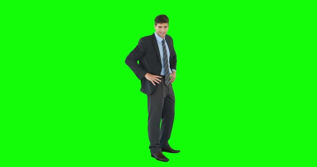 Young Professional Man Standing Confidently on Green Screen Background - Free Images, Stock Photos and Pictures on Pikwizard.com