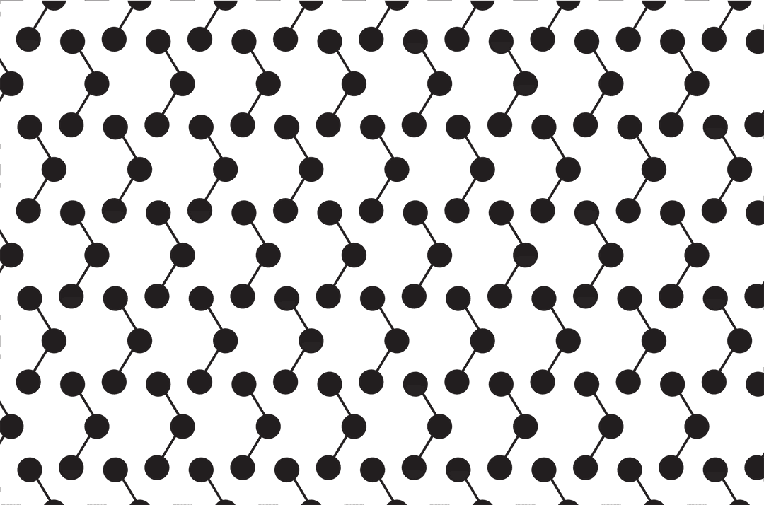 Black Circular Dot Pattern on Transparent Background