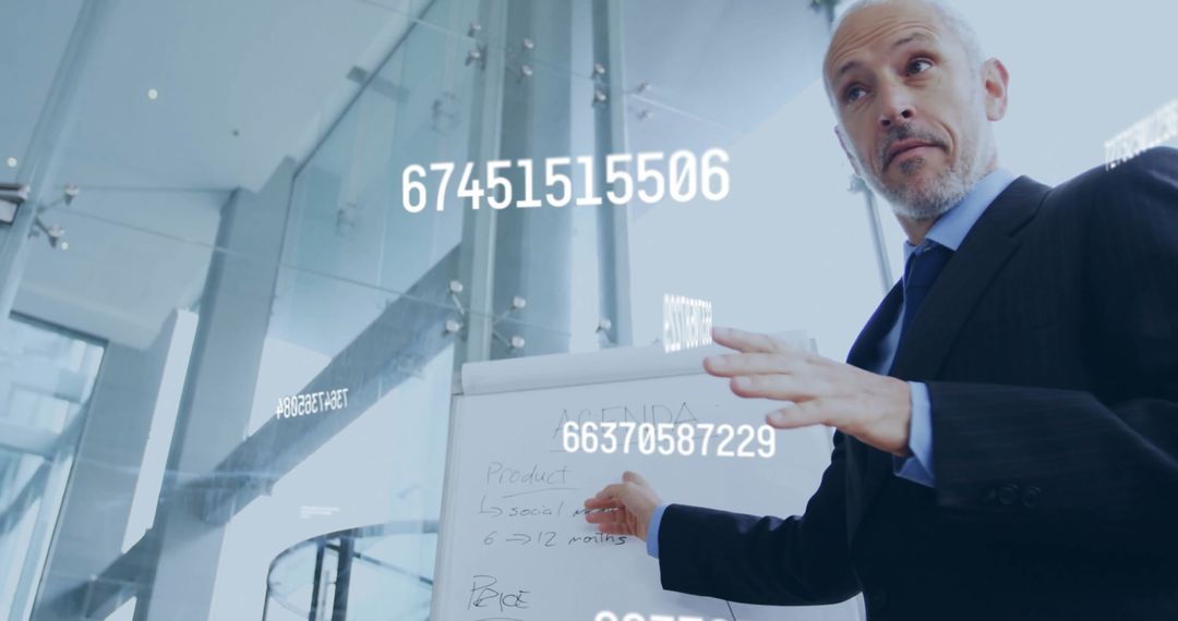 Executive Presenting Business Ideas with Data Visualization