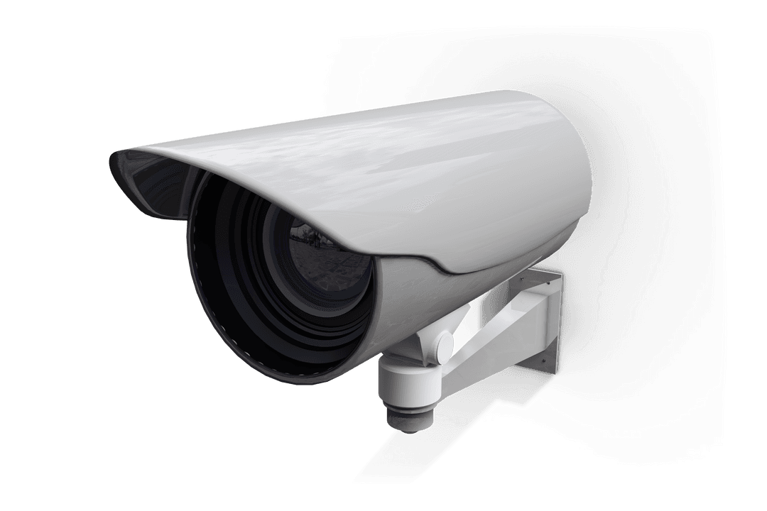 Digital Illustration Guarding Transparent Surroundings