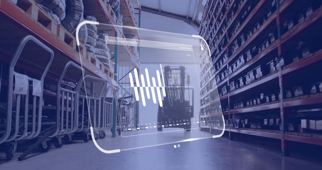 Digital Data Interface in Warehouse with Advanced Analysis Display