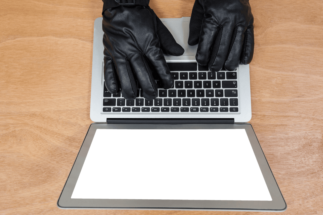 Anonymous Hacker Hands Typing on Transparent Laptop Keyboard - Download Free Stock Images Pikwizard.com