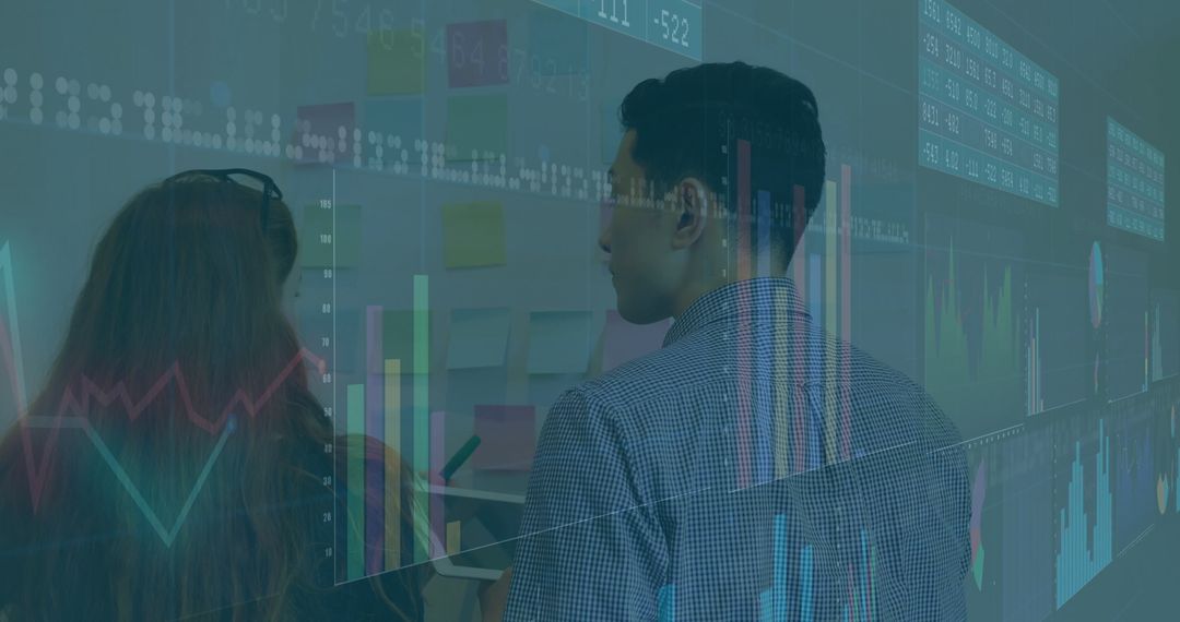 Colleagues Discussing Data for Business Strategy Collaboration