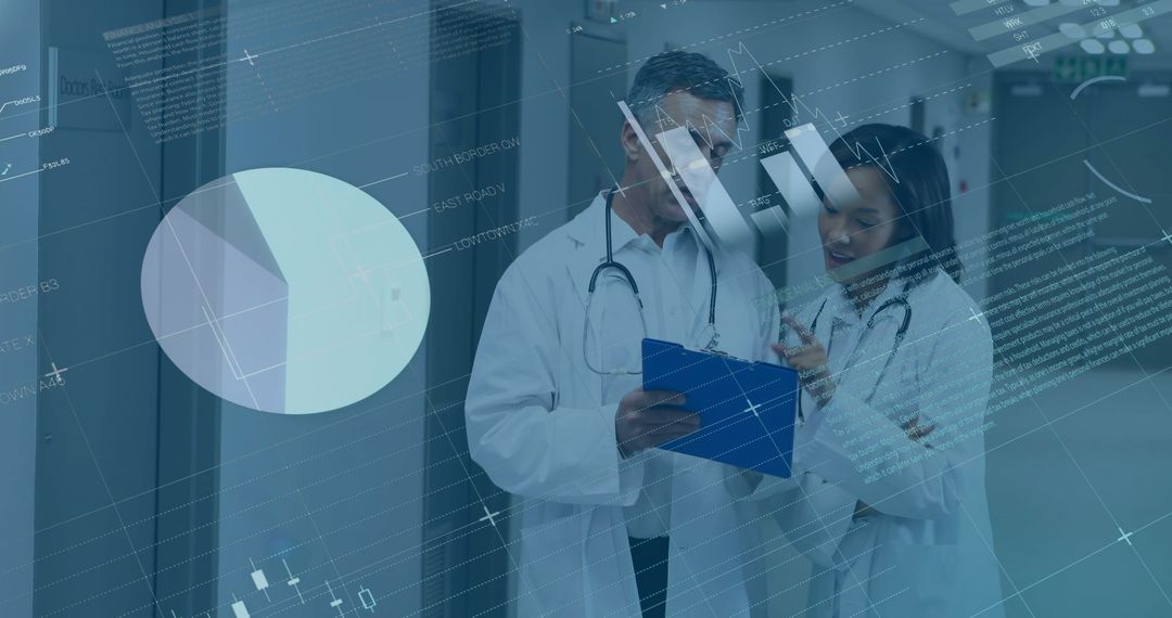 Medical Professionals Discussing Data and Technology