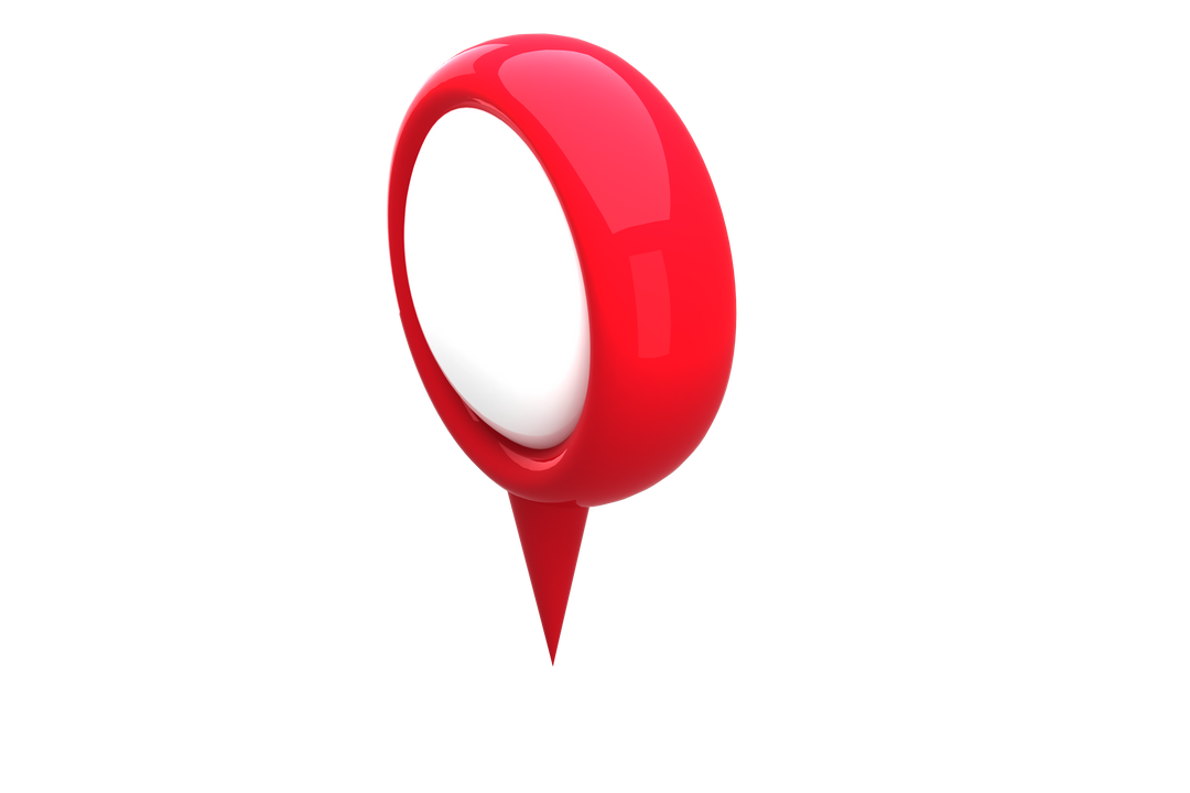 Transparent Red Navigation Pin for Maps and Directions - Download Free Stock Images Pikwizard.com