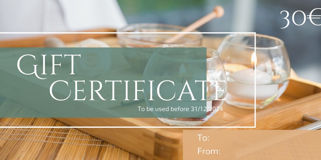 Elegant Gift Certificate Template for Spas and Wellness Events - Download Free Stock Templates Pikwizard.com