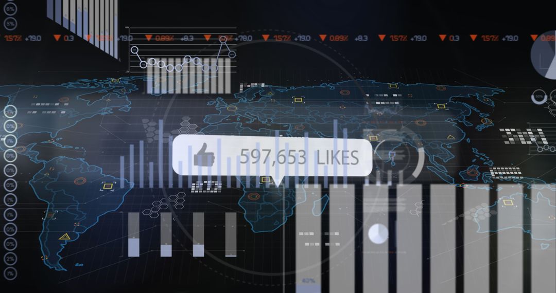 Interactive Data Dashboard with World Map and User Engagement Stats