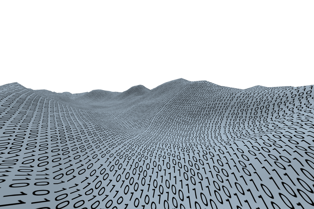 Digital Binary Landscape on Transparent Background - Download Free Stock Images Pikwizard.com