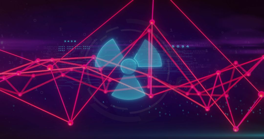 Digital Data Networks with Graphic Radiation Symbol