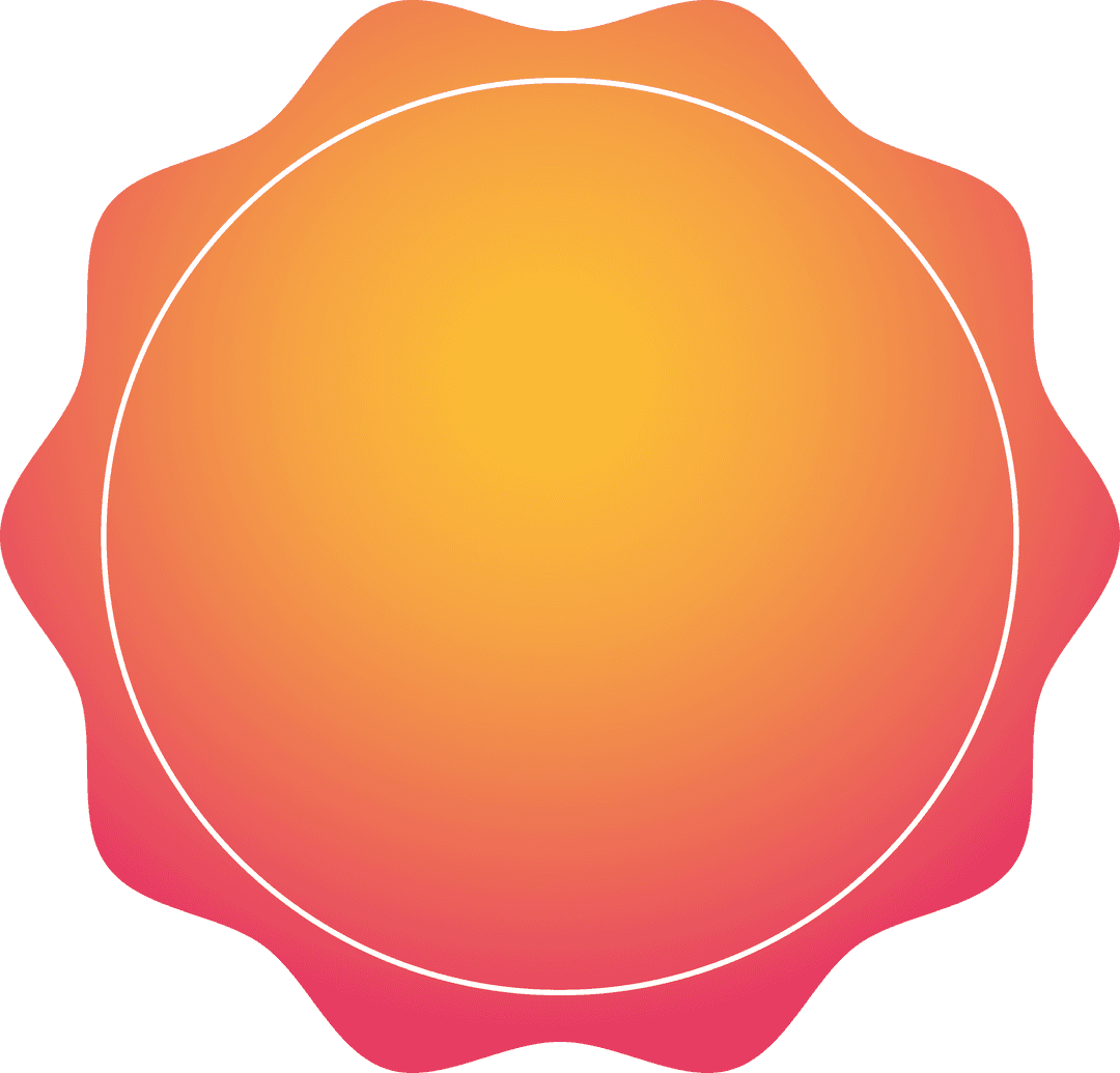 Gradient Star on Transparent Background