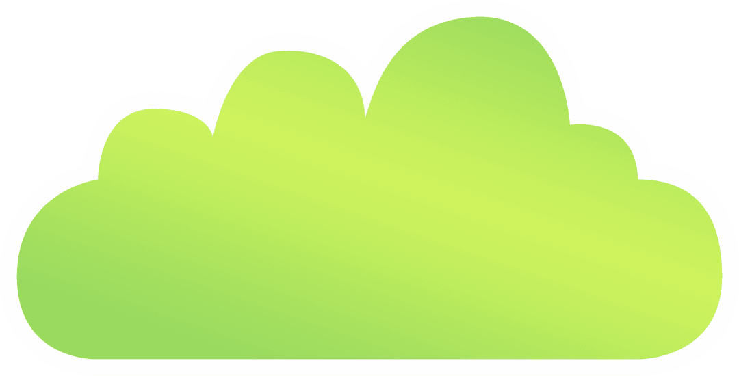 Green Transparent Cloud Icon Gaining Popularity in Digital Design