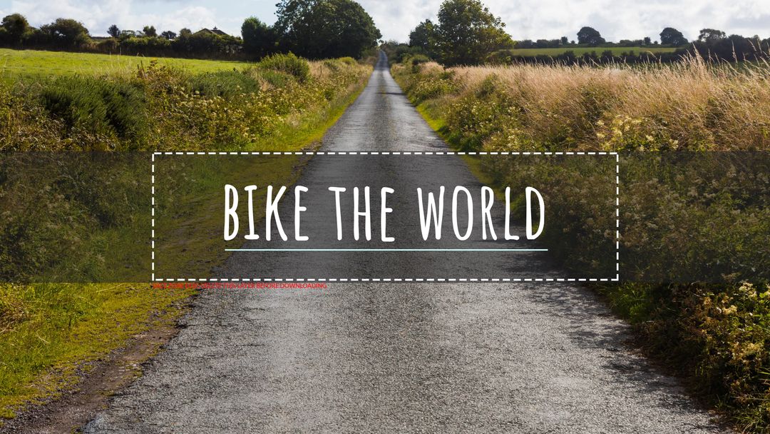 Peaceful Country Road for Cycling Adventure and Exploration